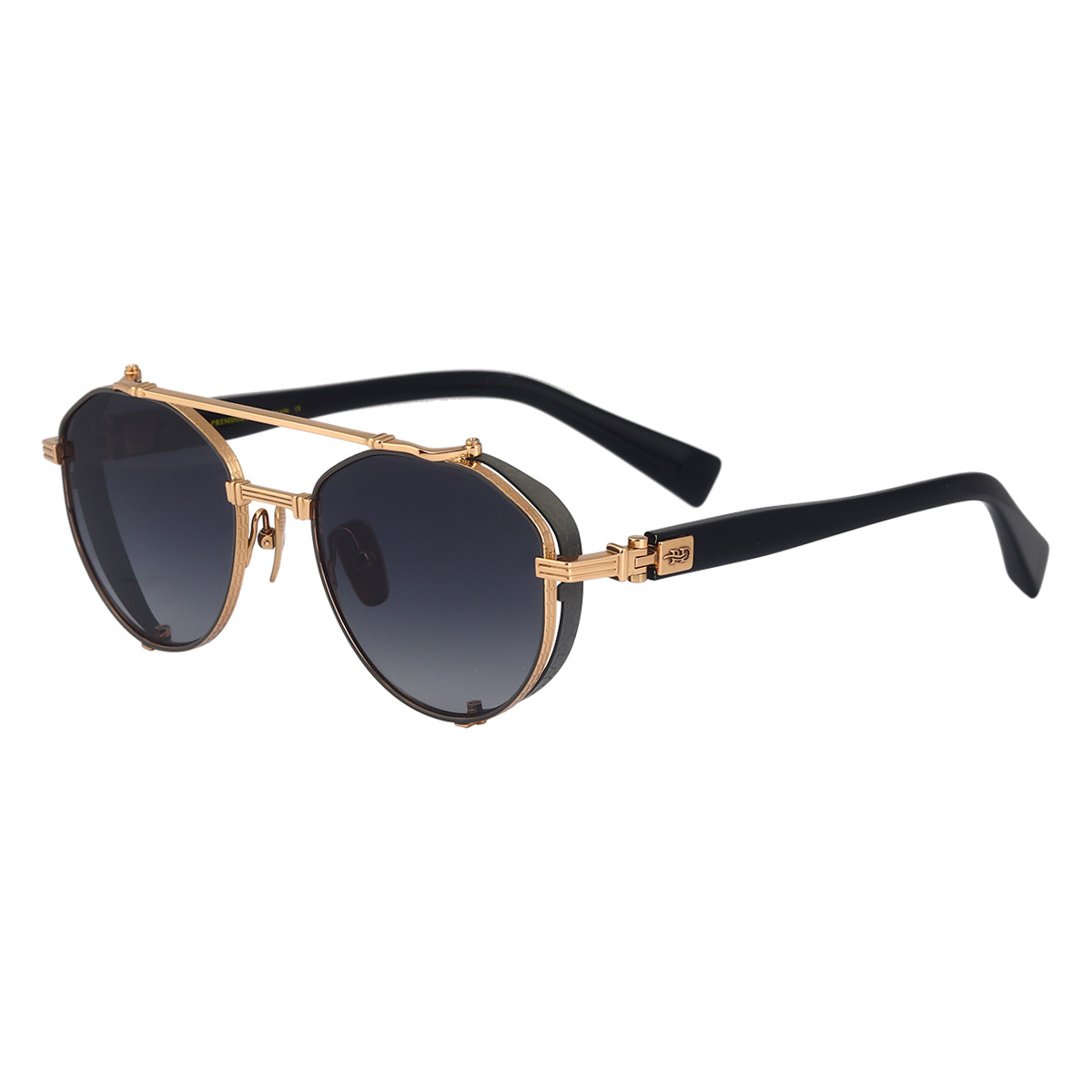 Cermin mata hitam titanium tulen tahan hentaman Retro Oval Frame Cermin mata hitam titanium tulen tahan hentaman Retro Oval Frame