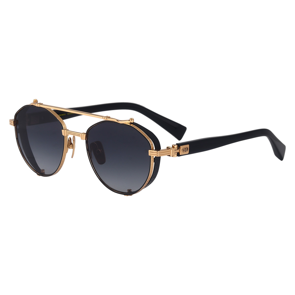 Cermin mata hitam titanium tulen tahan hentaman Retro Oval Frame Cermin mata hitam titanium tulen tahan hentaman Retro Oval Frame