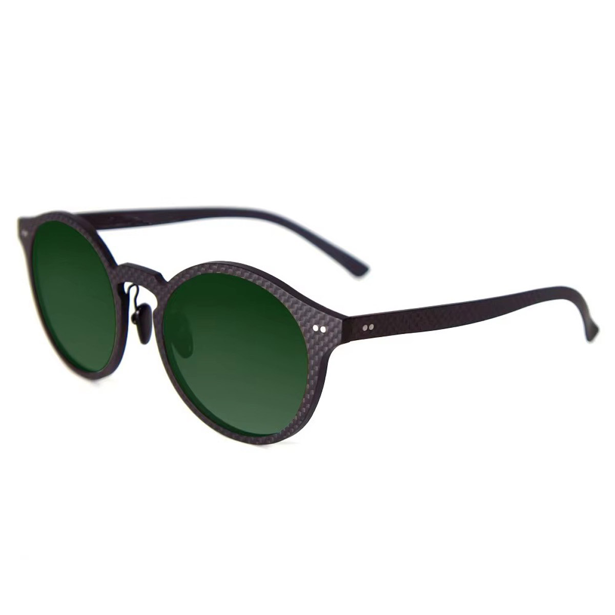 Cermin Mata Hitam Gentian Karbon Bingkai Retro UV400 Cermin Mata Hitam Gentian Karbon Bingkai Retro UV400